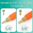 thumbnail image 4 of Adjustable Stainless Steel Spray Wand for Lawn Care, Garden Watering Nozzle with Rubber Grip & Brass Fittings, 4 of 5