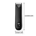 thumbnail image 4 of Estbridge Electric Trimmer for Men | SkinSafe Ceramic Blades | Quiet Waterproof Rechargeable Razor | 4 Adjustable Length Guards | LED Display | Charging Base | 5ml Lubricant Included, 4 of 9