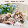 thumbnail image 3 of Uxcell Bite Resistant Catnip Playing, Durable and Interesting, Simulated Mouse Cat Teeth Chew Playing Catnip Filled (Colorful, 3 Pcs), Intended for Bedroom / Balcony (5.5 x 3.3cm), 3 of 7