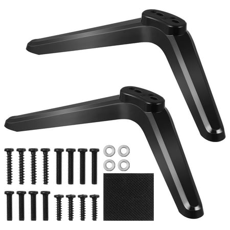 TV Stand Legs for TCL Roku TV Stand Legs, Replacement Black Legs for TCL Smart TV Base Stand for 32 40 49 50 55 Inch with Screws(Black)