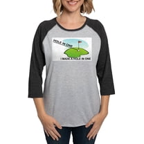 CafePress - GOLF. I MAKE A HOLE IN ONE Long Sleeve T Shirt - Womens Baseball Tee