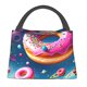 thumbnail image 1 of Easygdp Starry Sky Colorful Donut Bolsa de Almuerzo Insulada Reutilizable, Bolsa de Mano y Bandolera para Oficina, Trabajo, Viajes, 1 of 6