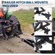 thumbnail image 5 of Historyli Enganche de remolque de 3 puntos con receptor de 2", barra de tiro para tractor de alta resistencia con bola de remolque, color negro, 5 of 6