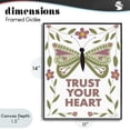 thumbnail image 4 of Stupell Industries Traditional Trust Your Heart Symmetrical Black Framed Giclee Art, 11 x 14, by Susan Ball, 4 of 8