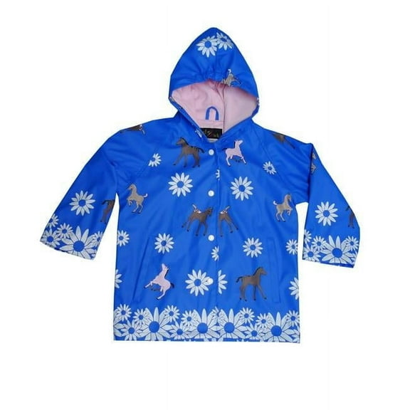 Foxfire FOX-601-24-3T Childrens Blue Pony Raincoat - Size 3T