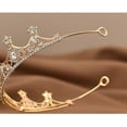 thumbnail image 7 of Yoyauz Women's Gold Crown Crystal Princess Tiara Crystal Queen's Crown Wedding, Bridal Hair Ornament Birthday Prom, Beauty Pageant Party  Barmitzvah Rite of Passage, Photo Props, 7 of 7