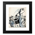 thumbnail image 2 of Patricq Kroon 20x23 Black Modern Framed Museum Art Print Titled - Ministers Threatened by the Hungry People (1900), 2 of 5