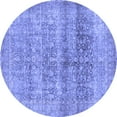 thumbnail image 1 of Ahgly Company Indoor Round Persian Blue Traditional Area Rugs, 6' Round, 1 of 4