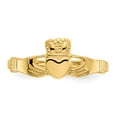 thumbnail image 5 of Primal Gold 10 Karat Yellow Gold High Polished Ladies Claddagh Ring, 5 of 6