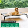 thumbnail image 2 of Cama elevada para perros DOPEDIO para perros grandes, lavable, gris, 2 of 6