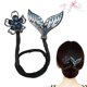 thumbnail image 1 of Chctd Pinzas para el cabello con flores de diamantes de imitación, hábil y fácil moño, rizador perezoso, diseño de cola de ballena, pasadores giratorios para moños (01), 1 of 1