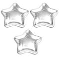 thumbnail image 2 of 60Pcs Star Shaped Paper Plates Gold Disposable Party Plate Pentagram Dinnerware Plate for Tableware Supplies, Silver, 2 of 7