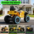 thumbnail image 3 of Okybaby 24V Kids Ride on Electric ATV with Realistic Off-Road Design, 2WD, Dual Motors, Electric Kids Ride on Toy Cars with MP3, LED Lights for Kids Aged 3+,Yellow, 3 of 7