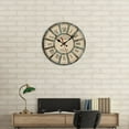 thumbnail image 2 of European Style Wooden Living Room Bedroom Decoration Round Wall Clock I 30X30, 2 of 3