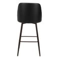 thumbnail image 4 of Keppel Swivel Barstool Black & Bronze Barstool, Modern Style, Plush and durable faux leather fabric, Plywood, Indoor Bar, 4 of 5