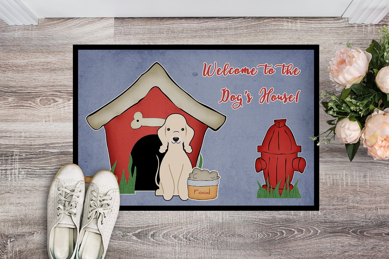 Dog House Collection Bedlington Terrier Sandy Door Mat