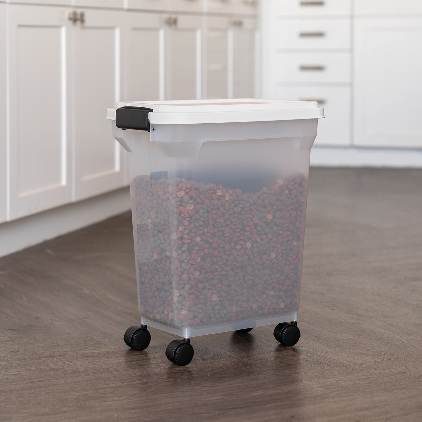 IRIS 22Lbs. Airtight Pet Food Container | Dog & Cat Food Storage Bin with Scoop