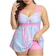 thumbnail image 2 of Acyse 2025 Womens Bikinis Clearance Ladies Fashion Multicolor Print Back Cutout Swimming Trunks Sling Juniors Split Swimsuit, 2 of 3