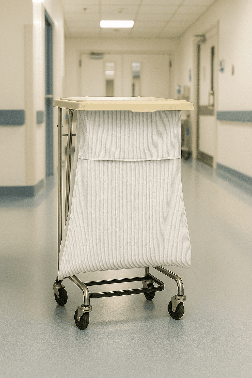 Hooded Self-Closing Medical Laundry Bag