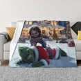 thumbnail image 4 of Lsque Chucky Print Flannel Throw Blanket, Ultra-soft Blanket for Bed, Couch, Car, Hypoallergenic Anti-pilling blanket-, 4 of 8
