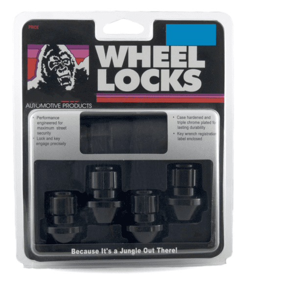 Automotive 96641BDX Black Factory Style Wheel Lock Set (14mm x 1.50 Thread Size, 4-Pack)