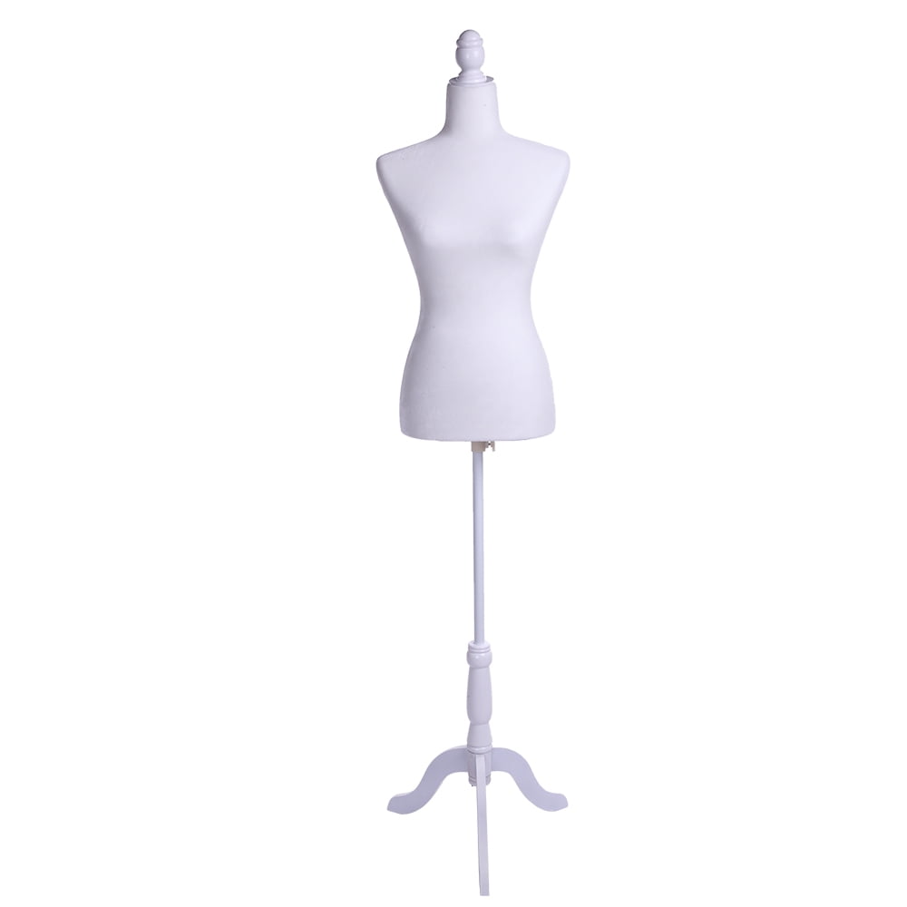 Female Dress Form Pinnable Mannequin Body Torso with Tripod Base Stand