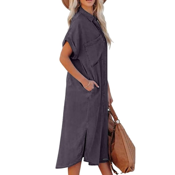 Black jean hotsell shirt dress