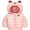 Pink, variant on WIBACKER Winter Down Coats for Toddler Boys Girls Light Puffer Padded Jacket Bear Hoods Baby Outerwear