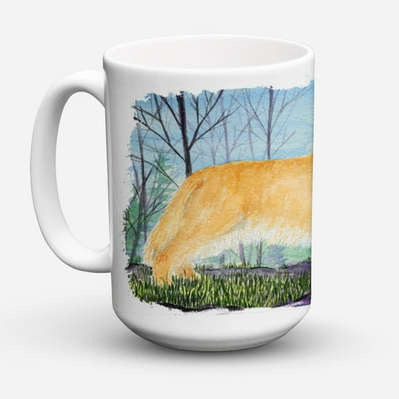 Carolines Treasures SS8607CM15 Golden Retriever Coffee Mug 15 oz 15 ounce multicolor