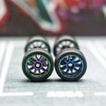 thumbnail image 6 of 1/64 Wheels and Tires,Chameleon Color for Upgrade Mainline Diecast Model Cars，Rael Rider Series,One Pack has 6 sets,Three styles and 2 sets Each style.(Chameleon wheels), 6 of 7