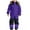 Purple, variant on Snow Suits Kids Boys One Piece Snowsuits Windproof Winter Outdoor(Sky Blue,14-15Y)