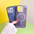 thumbnail image 2 of Magnetic Series Designed for iPhone Case[Compatible with MagSafe]Military Drop&Camera Lens Protection]Matte Ultra Thin Heat Dissipation Hard Shockproof Cover (Lavender Grey,iPhone 13 Pro Max), 2 of 6