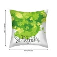 thumbnail image 6 of KCEHTA St Patricks Day Pillow Covers 18x18 Green Shamrock Pillowcase for Couch Sofa Bed Home Decor, 6 of 6