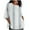 Gray, variant on Xihbxyly Women 3/4 Sleeve Shirts Womens 3/4 Sleeve Cotton Linen Tops Casual Loose Fit Cute Daisy Print T Shirts Summer Round Neck Pullover Blouses Trendy Lightweight Soft Plus Size Tops