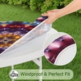 thumbnail image 5 of Colorful Tie Dye Mandala Pattern Round Fitted Tablecloth with Elastic Edge,Dining Table Cover Waterproof,Outdoor Round Tablecloth for Camping,Dining,Indoor and Outdoor, 5 of 7
