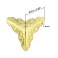 thumbnail image 2 of Unique Bargains Metal Box Corner Protectors Wooden Box Edge Guard Protector 25 X 25 X 25mm Gold Tone 8Pcs, 2 of 3