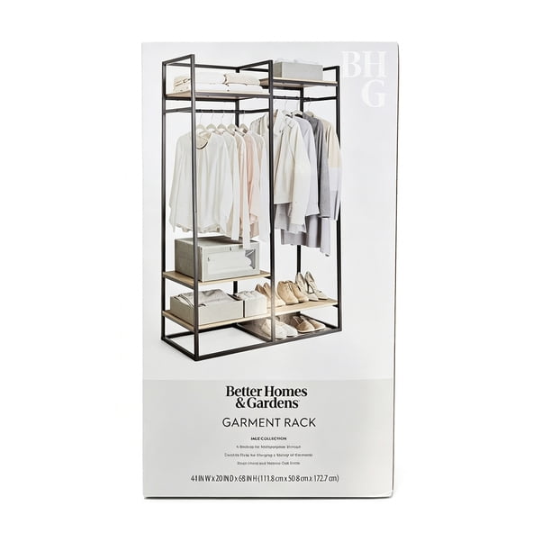 Better Homes & Gardens Jace Freestanding Metal 2-Rod Garment