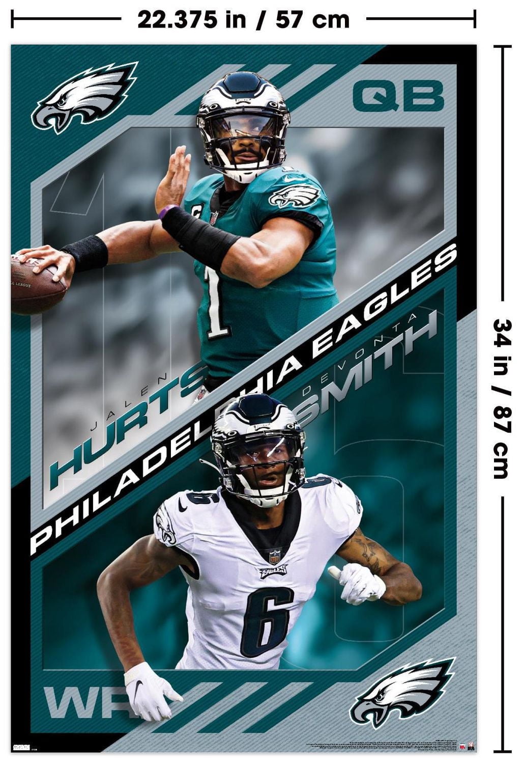 NFL Philadelphia Eagles - Jalen Hurts et DeVonta Smith 21
