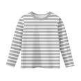 thumbnail image 4 of Girls Long Sleeve Shirts Soft Kids Crewneck T-Shirts 2026 Cute Toddlers Tops Basic Tees, 4 of 6
