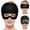 Black, variant on Solid Gel Cap for Hot or Cold Compress, Eye Ice Mask for Sleep and Headache Relief, Reusable Cooling Hat for Pressure and Sinus Comfort