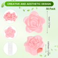 thumbnail image 3 of Uxcell 50 Paquete Clips de Pared para Plantas, Clips para Plantas Trepadoras con Pegatina Acrílica para Soporte de Vides [Rosa-Rosa], 3 of 7