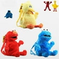 thumbnail image 1 of Kids Backpack Sesame Street Elmo Cookie Monster Big Bird Shoulders Bag, 1 of 1