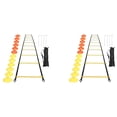 thumbnail image 1 of Sports Speed Agility Training Set 24 Disc Cones 8 Steel Stakes and Agility Ladder for Football Basketball Rugby Track, 1 of 6