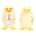 thumbnail image 2 of Cartoon Egg Shell Chicken Alarm Clock Multifunctional Cute Desktop Alarm Clock for Student Gift Bedroom Bedside Decoration Yellow, 2 of 10