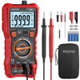 thumbnail image 1 of Proster Digital Multimeter 6000 Counts TRMS NCV Detector DC AC Voltage Current Meter Temperature Capacitance Resistance Diode Continuity HF, 1 of 7