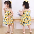thumbnail image 4 of Vestido de verano para niñas pequeñas, sin mangas, con tirantes, vestido de fiesta para niñas, 4 of 5