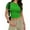 Green, variant on FamilyThread Womens Crewneck Short Sleeve Ribbed Solid Color T-Shirt Slim Casual Tops Solid Basic Tee Fashion Clothes