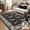 Black horse, variant on Fnova Boho Crocodile Print 5x7 Area Rugs for Living Room, Washable Blue Vintage Soft Rug for Bedroom Dining Room, Non-Slip Low Pile Large Indoor Carpet for Office Playroom, Oeko-Tex Certified