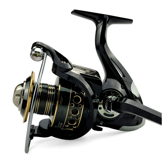 2000-7000 13BB 5.2:1 Gear Ratio Saltwater Fishing Reels Metal Spool Spinning Fishing Reel Left/Right Handle ,Rigid Aluminum Skeletal Frame