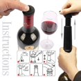 thumbnail image 3 of Vacu Vin Black Pump With Wine Saver Stoppers - Keeps Wine Fresh For Up To 10 Days (black, 3 of 3